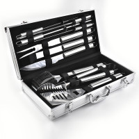 Набор для мангала BBQ Tools Set AL-10 в алюминиевом кейсе 43х21х8см