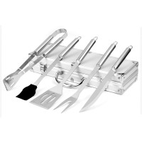 Набор для мангала BBQ Tools Set AL-5 в алюминиевом кейсе 37х13х7см