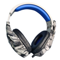 Игровые наушники с микрофоном GS4 Белый камуфляж