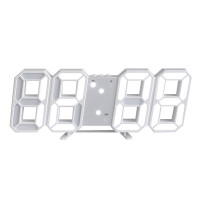 Настільний/настінний годинник з білим LED підсвічуванням LY-1089