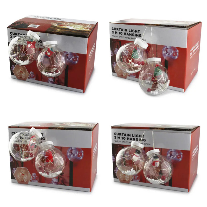 Гірлянда Xmas мікс 4 види 200L M-1 Copper curtain ball lamp (3M*1.5M) (Мультиколір)
