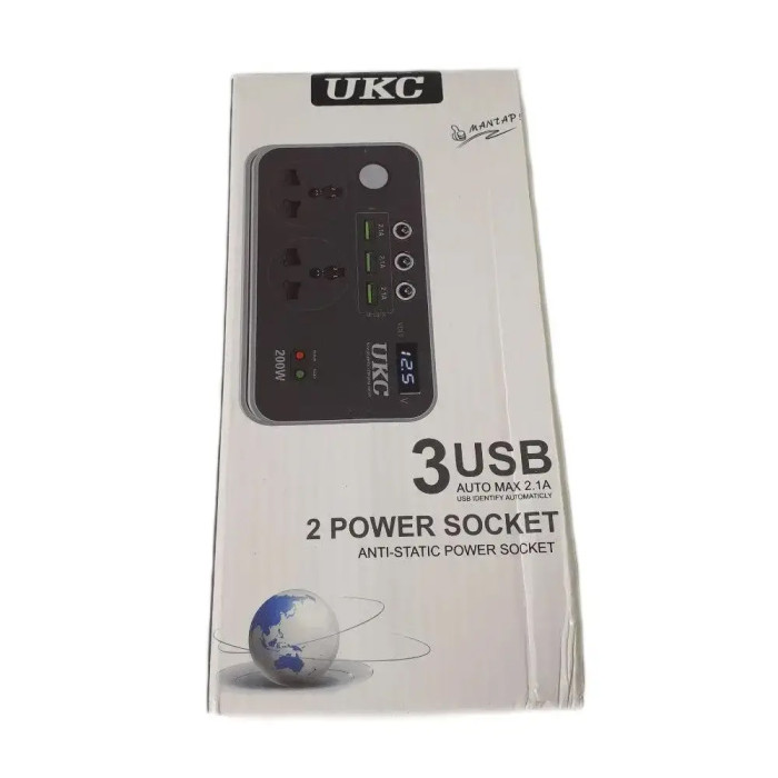 Перетворювач UKC ac/dc 200W 12V lcd/usb