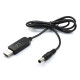 Кабель USB для роутера з перетворювачем напруги з 5В на 12В 0,5А DC-DC
