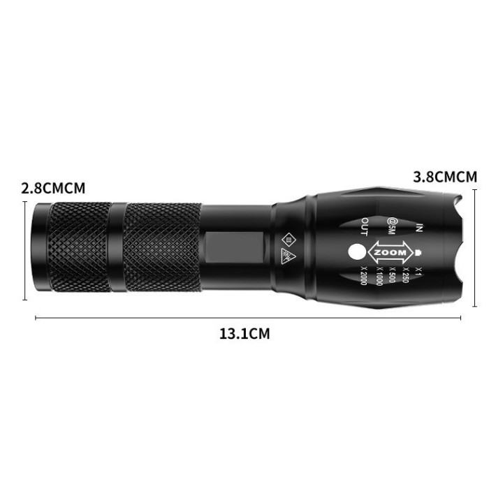 Компактний ручний фонарик BL-1831-Т6