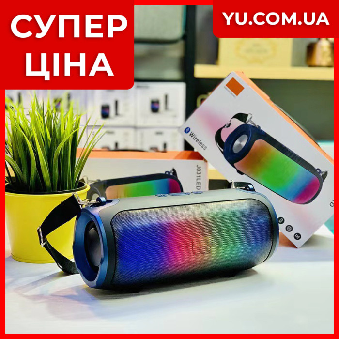 Мінідинамік Bluetooth J031 LED