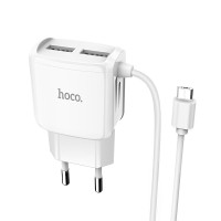 Зарядное устройство HOCO USB Charger Double Micro Cable C59A