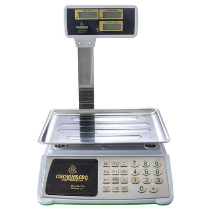Торгові ваги Crownberg CB-5008 (до 50 кг)