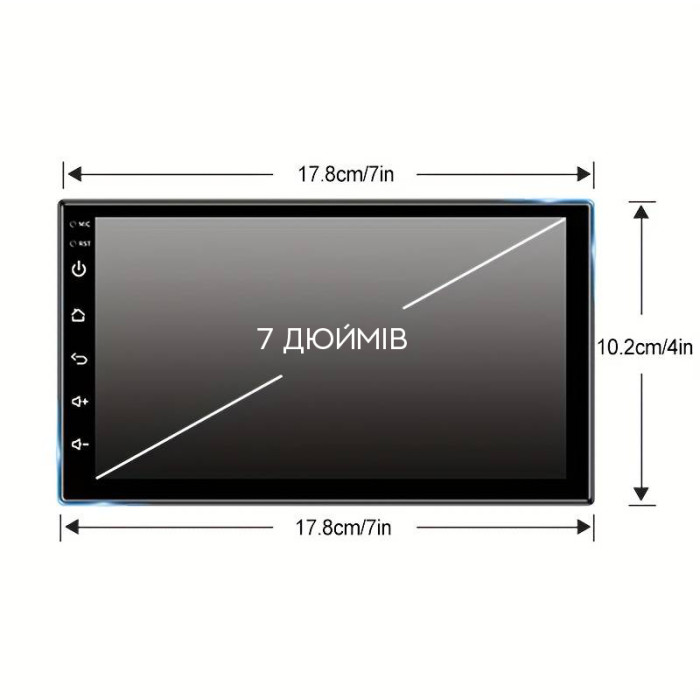 Автомагнітола MP5 cj cp607 BT Android Carplayer 4G-32G 2DIN