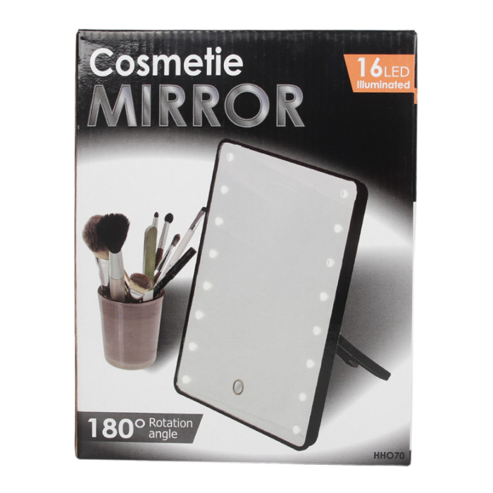 Дзеркало для макіяжу з LED підсвічуванням 16 світлодіодів Cosmetie Mirror CY009