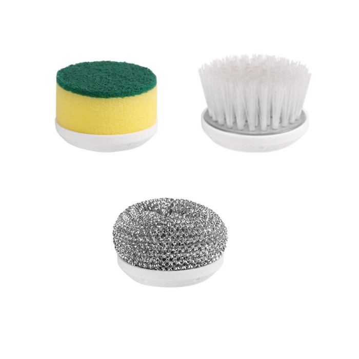 Щётка аккумуляторная для мытья посуды с насадками Electric cleaning brush
