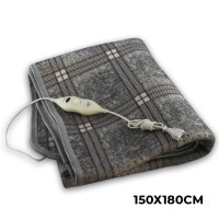 Тепле електропростирадло з підігрівом Electric Blanket 150х180см (клітчаста, Сіра)