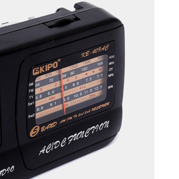 Портативний радіоприймач KIPO FM Kipo KB-409AC