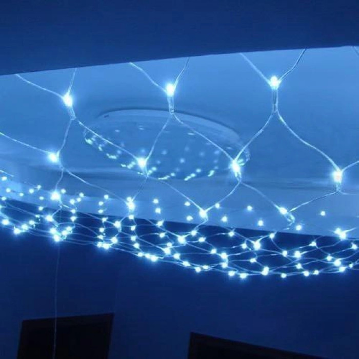 Xmas гірлянда LED 120P NET W Cітка (1.5M*1.5M) (Холодний білий)