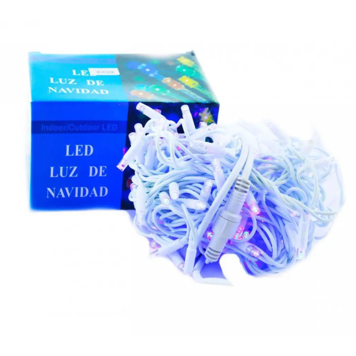 Вулична гірлянда LED-100L 3.3 Line M-1 білий дріт (10М) (Мультиколір)