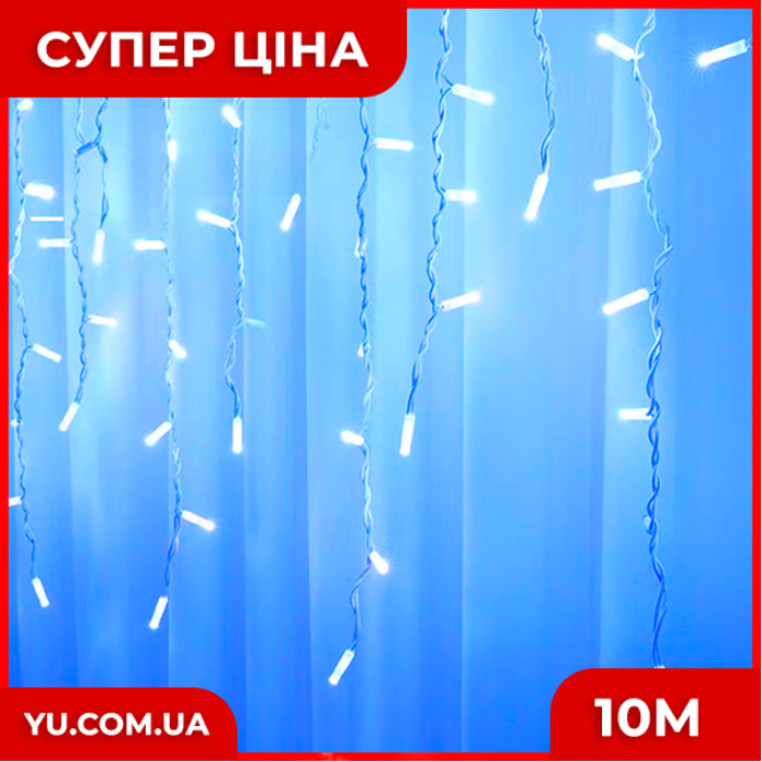 Вулична гірлянда LED-100L 3.3 Line B-1 білий дріт (10М) (Синій)