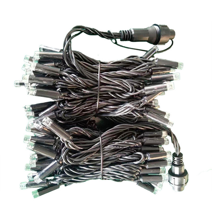 Вулична гірлянда LED-100L 3.3 Line B 3.3 чорний дріт (10М) (Синій)