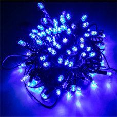 Вулична гірлянда LED-100L 3.3 Line B 3.3 чорний дріт (10М) (Синій)
