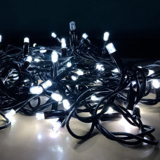 Вулична гірлянда LED-100L 3.3 Line W чорний дріт (10М) (Холодний Білий)