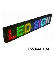 Світлодіодна торгова вивіска з рухомим рядком RGB/WIFI (розмір 135х40см)