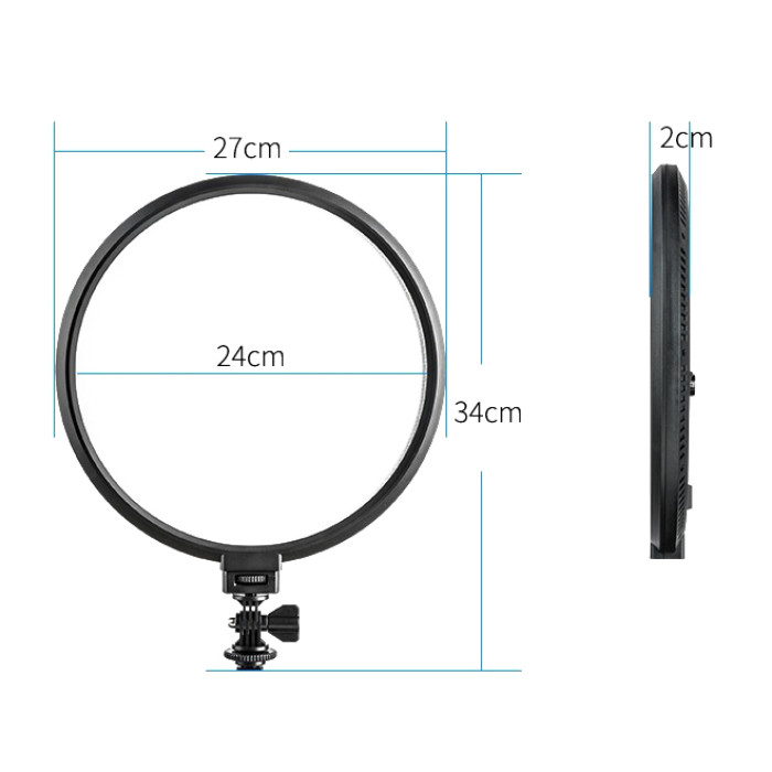 Кільцева LED лампа Camera Light Circular 14" 27см M666