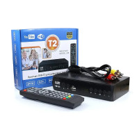 Цифровий ефірний приймач із екраном DVB-T2 метал. IPTV/YouTube/WiFi/MP4/1080 Megogo MG-2022
