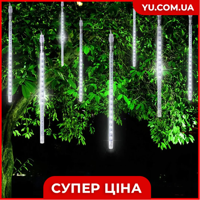 Xmas гірлянда 8 бурульок (3М*50СМ) (Холодний Білий)