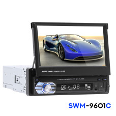 Автомагнітола 1 DIN SWM 9601C 7" MP5 Android з висувним екраном