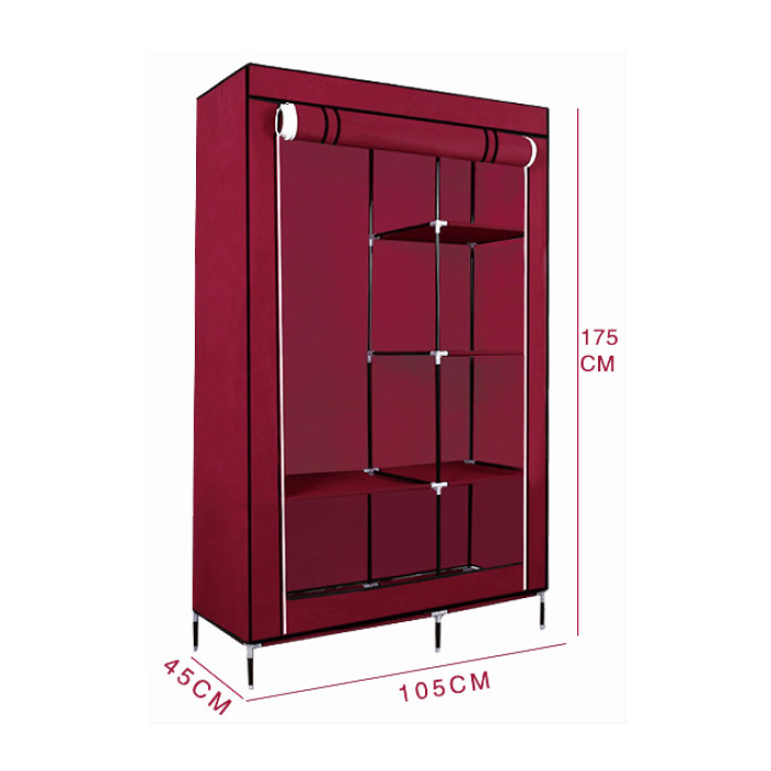 Тканевый складной шкаф для вещей Storage Wardrobe 88105 (105 х 45 х 170 см.)