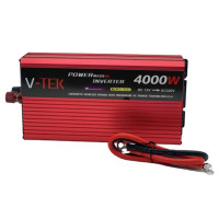 Перетворювач-інвертор V-Tek DC/AC 4000W 12V USB з екраном