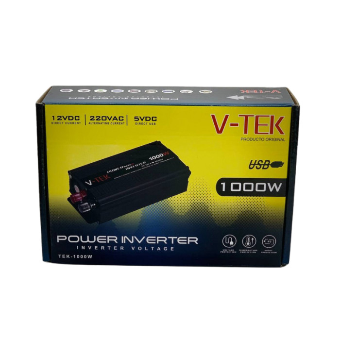 Преобразователь-инвертор V-Tek DC/AC SSK-1000W 12V USB