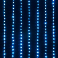 Гірлянда Штора від мережі 300LED на мідному дроті + з'єднувач, Xmas B-9 (3M*3M) (Синій)