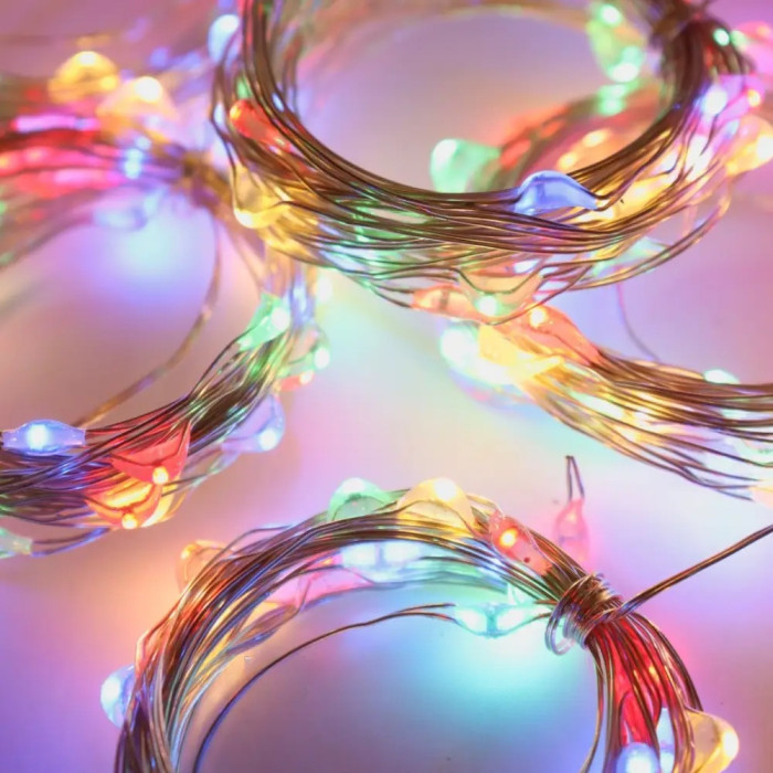 Гірлянда Штора від мережі 300LED на мідному дроті + з'єднувач, Xmas M-9 (3M*3M) (Мультиколір)