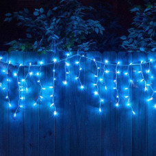 Вулична гірлянда бахрома - білий провід Xmas B-1 LED 120 3.3 Line Short curtain (5М) (Синій)