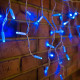 Вулична гірлянда бахрома - білий дріт Xmas B-1 LED 200 3.3 Line Short curtain (10M*1.5M) (Синій)