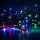 Вулична гірлянда бахрома - чорний дріт Xmas M-1 LED 120 3.3 Line Short curtain (5М) (Мультиколір)