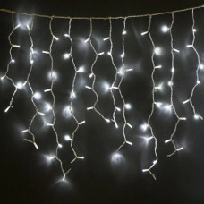 Вулична гірлянда бахрома - білий дріт Xmas W-1 LED 120 3.3 Line Short curtain (5М) (Холодний білий)