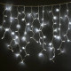 Вулична гірлянда бахрома - білий дріт Xmas W-1 LED 120 3.3 Line Short curtain (5М) (Холодний білий)