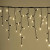 Гірлянда бахрома - чорний дріт Xmas WW-2 LED 200 3.3 Line Short curtain (10M*1.5M) (Теплий Білий)