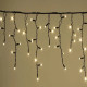 Гірлянда бахрома - чорний дріт Xmas WW-2 LED 200 3.3 Line Short curtain (10M*1.5M) (Теплий Білий)