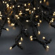 Гірлянда бахрома - чорний дріт Xmas WW-2 LED 200 3.3 Line Short curtain (10M*1.5M) (Теплий Білий)