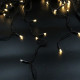 Вулична гірлянда бахрома - чорний дріт Xmas WW-1 LED 120 3.3 Line Short curtain (5М) (Теплий білий)