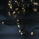 Вулична гірлянда бахрома - чорний дріт Xmas WW-1 LED 120 3.3 Line Short curtain (5М) (Теплий білий)