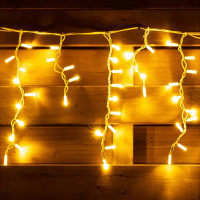 Уличная гирлянда бахрома - белый провод Xmas WW-1 LED 200 3.3 Line Short curtain (10M*1.5M) (Теплый белый)
