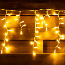 Вулична гірлянда бахроми - білий провід Xmas WW-1 LED 200 3.3 Line Short curtain (10M*1.5M) (Теплий білий)