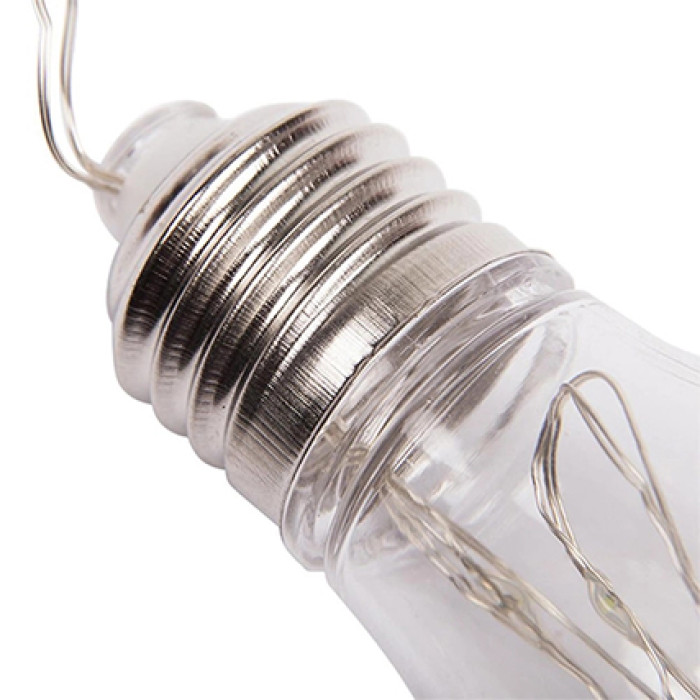 Гірлянда Xmas у вигляді Лампочки 10 LED зі з'єднувачем (2M) (Теплий білий)