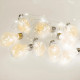 Гірлянда Xmas у вигляді Лампочки 10 LED зі з'єднувачем (2M) (Теплий білий)
