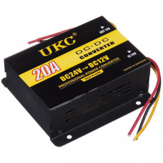 Преобразователь напряжения UKC DC/DC 24V-12V 20A