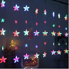 Гірлянда штора-зорепад 120LED (3М*180СМ) ( Мультиколір)