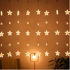 Гірлянда штора-зорепад 120LED (3М*180СМ) (Теплий Білий)