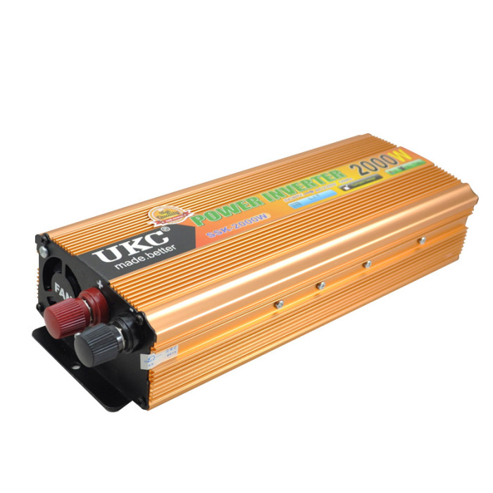 Перетворювач напруги AC/DC UKC SSK 2000W+LCD. 12V-220V